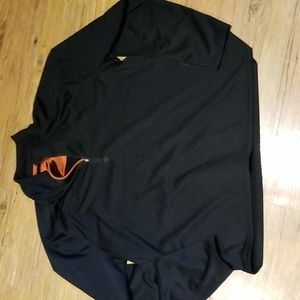 Timberland black 1/4 zip fleece lined sweatshirt w/thumb holes like new Sz XXL